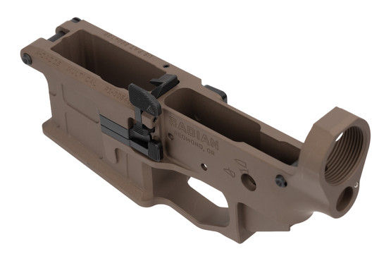 Radian Weapons Radian Brown A-DAC AR-15 Lower Receiver includes a Talon 45/90 ambi safety selector